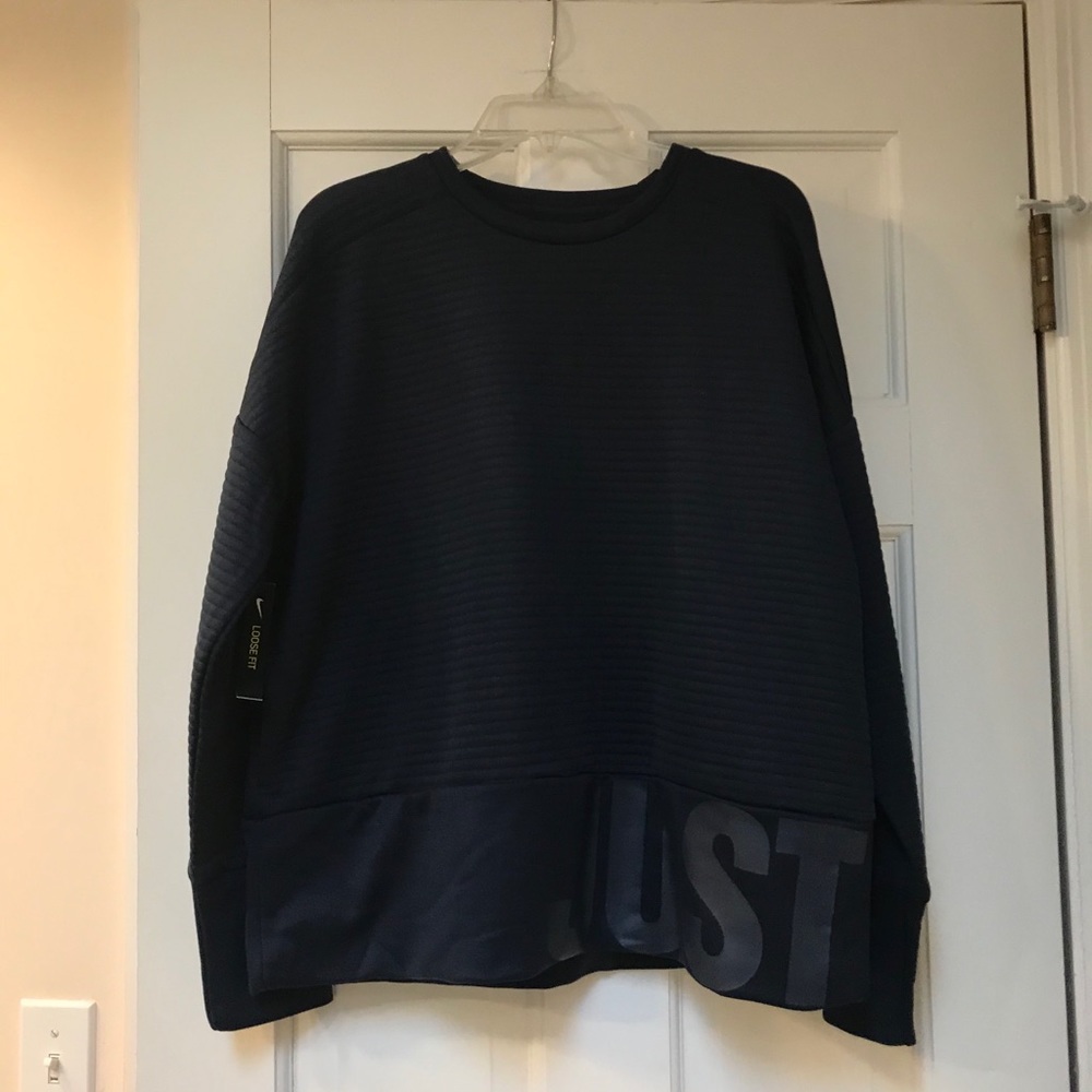 Nike navy blue loose fit top